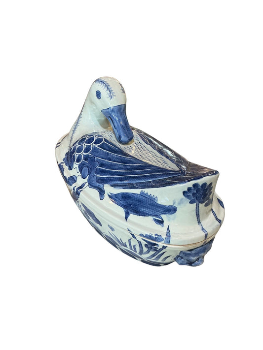 Chinese Porcelain Duck Tureen