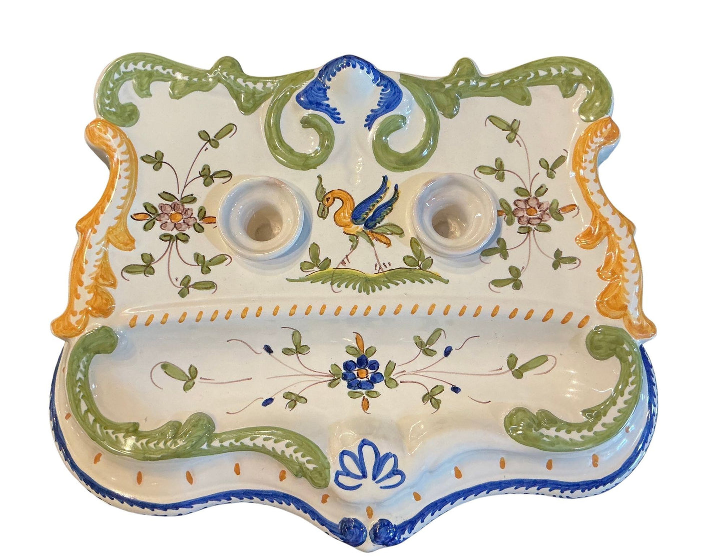 Rouen France Inkwell Desk Set