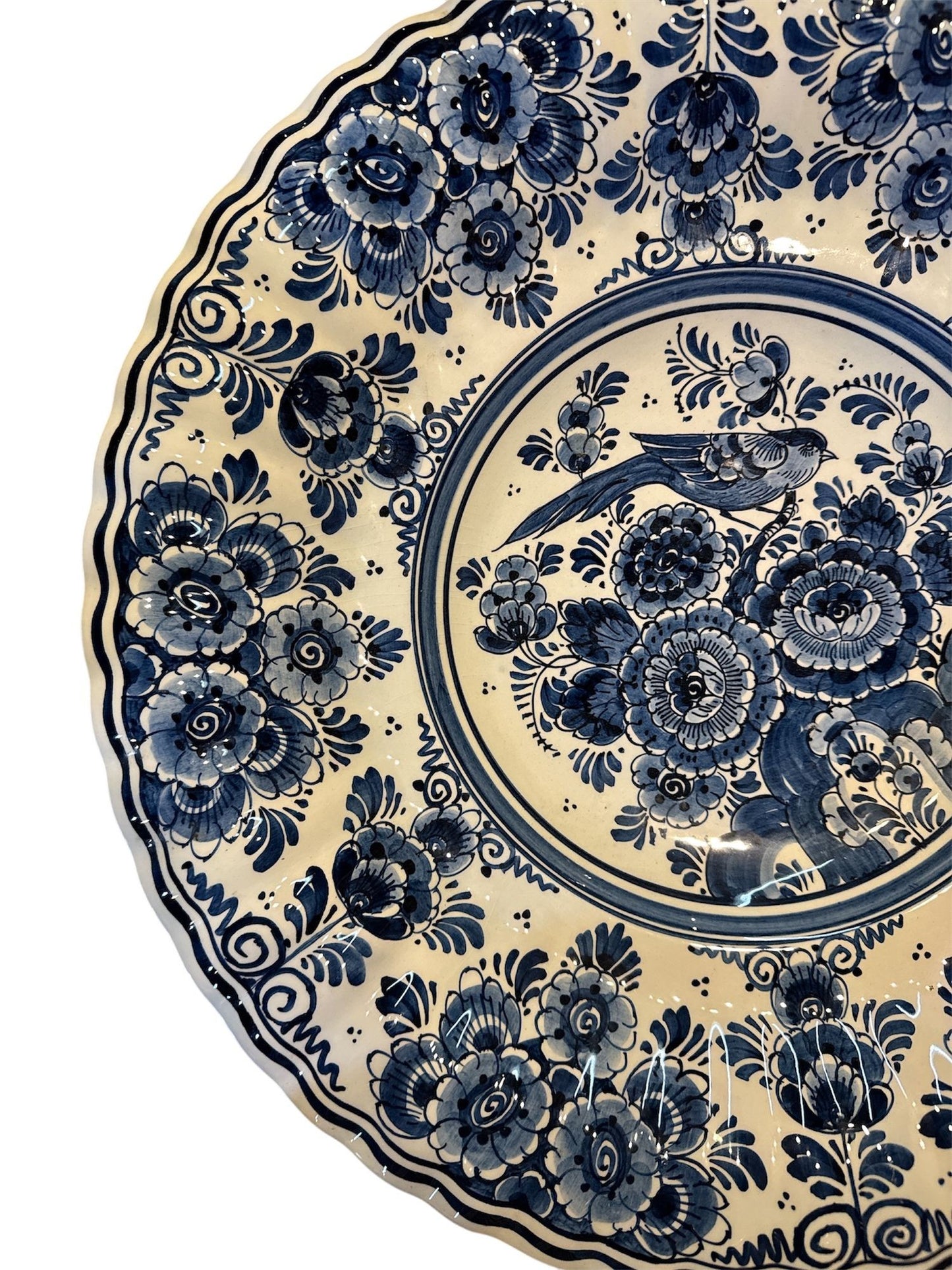 Large Hand Painted Delft Platter