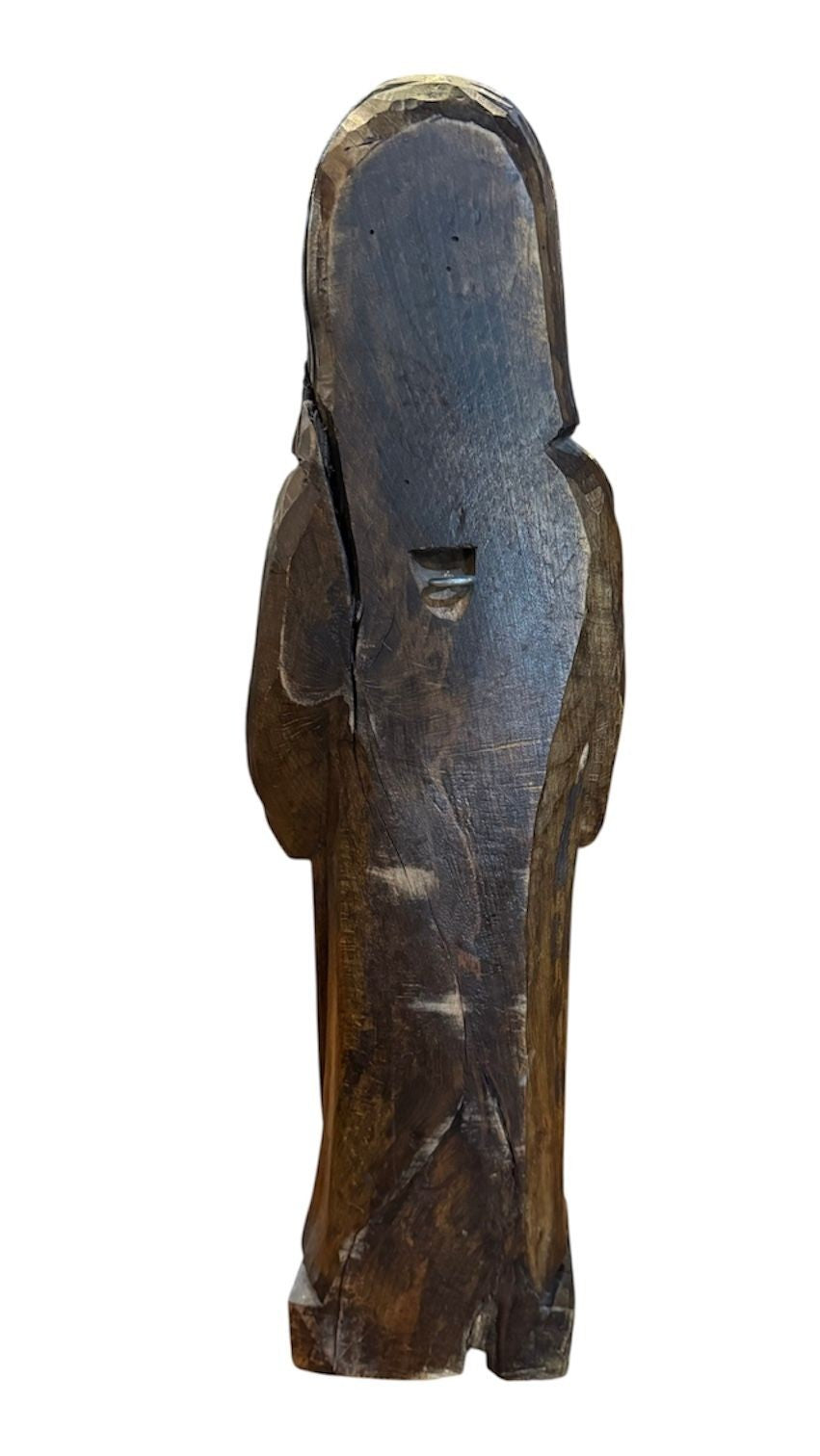Hand Carved Antique Saint