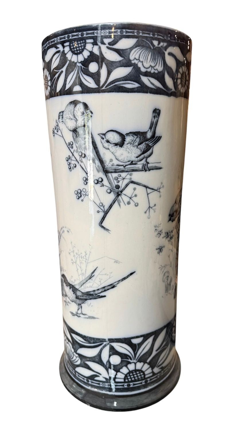 1920’s Dutch Transferware Pottery Umbrella Stand
