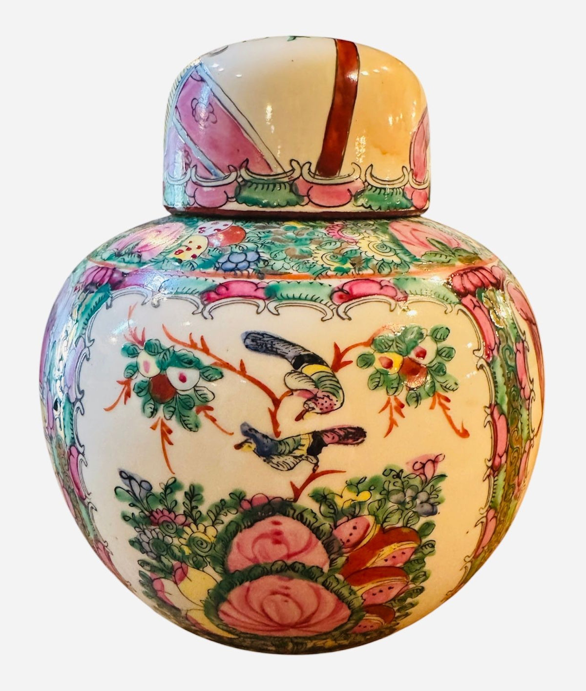 Famille Rose Ginger Jar