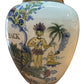 Circa 1880-1900 Polychrome Delft Toeback Jar