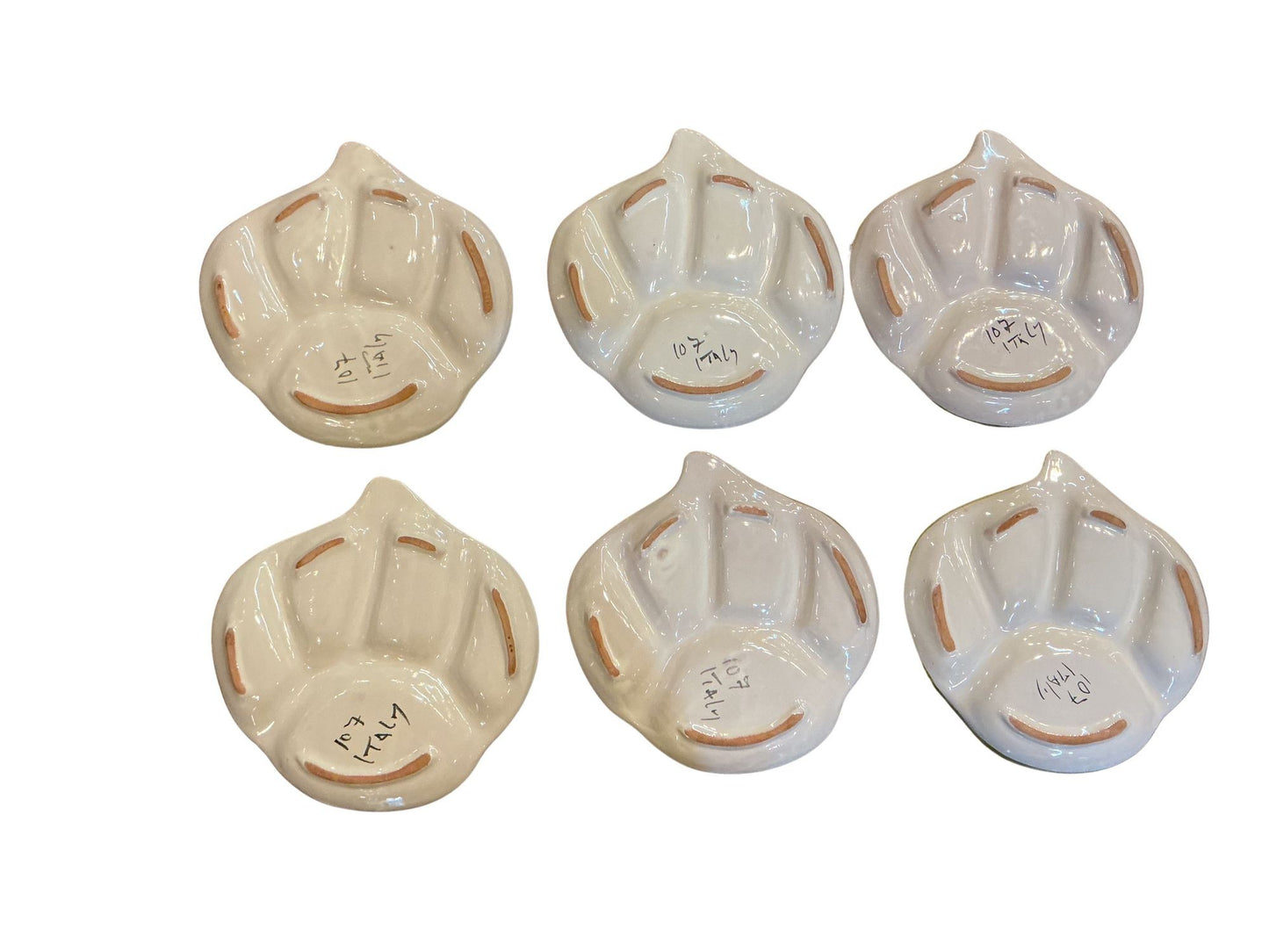 Italian Majolica Fondue Plates