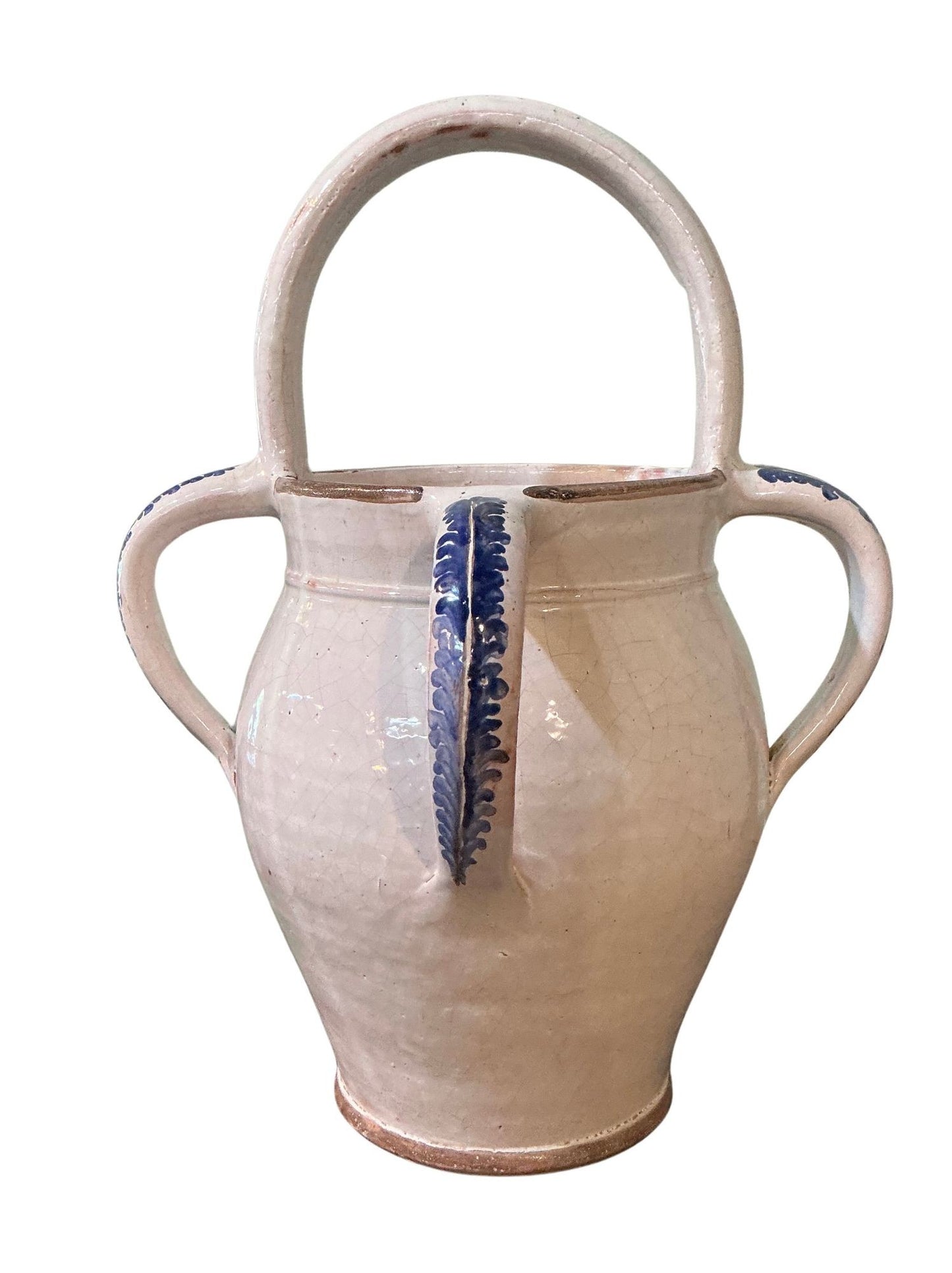 Antique French Pottery Milk Jug