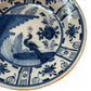 18th Century Delft Platter with Peacock