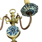 Dutch Delft Hand Painted Sconces - Pair