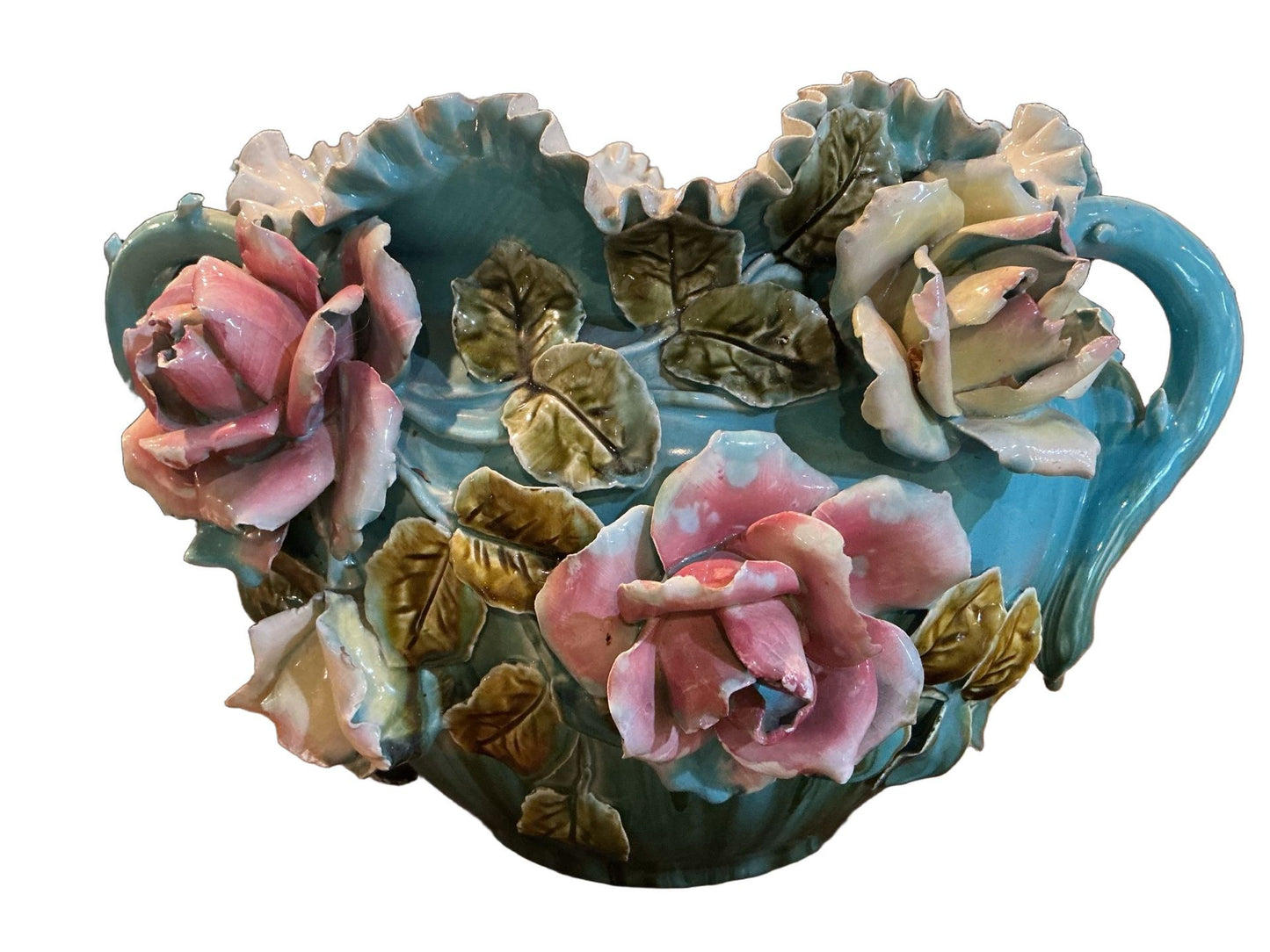 Large Majolica Jardiniere Circa 1900