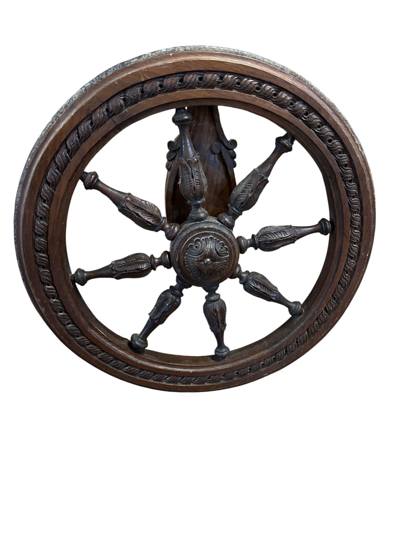 Antique Handcarved French Tea Cart, Circa 1880