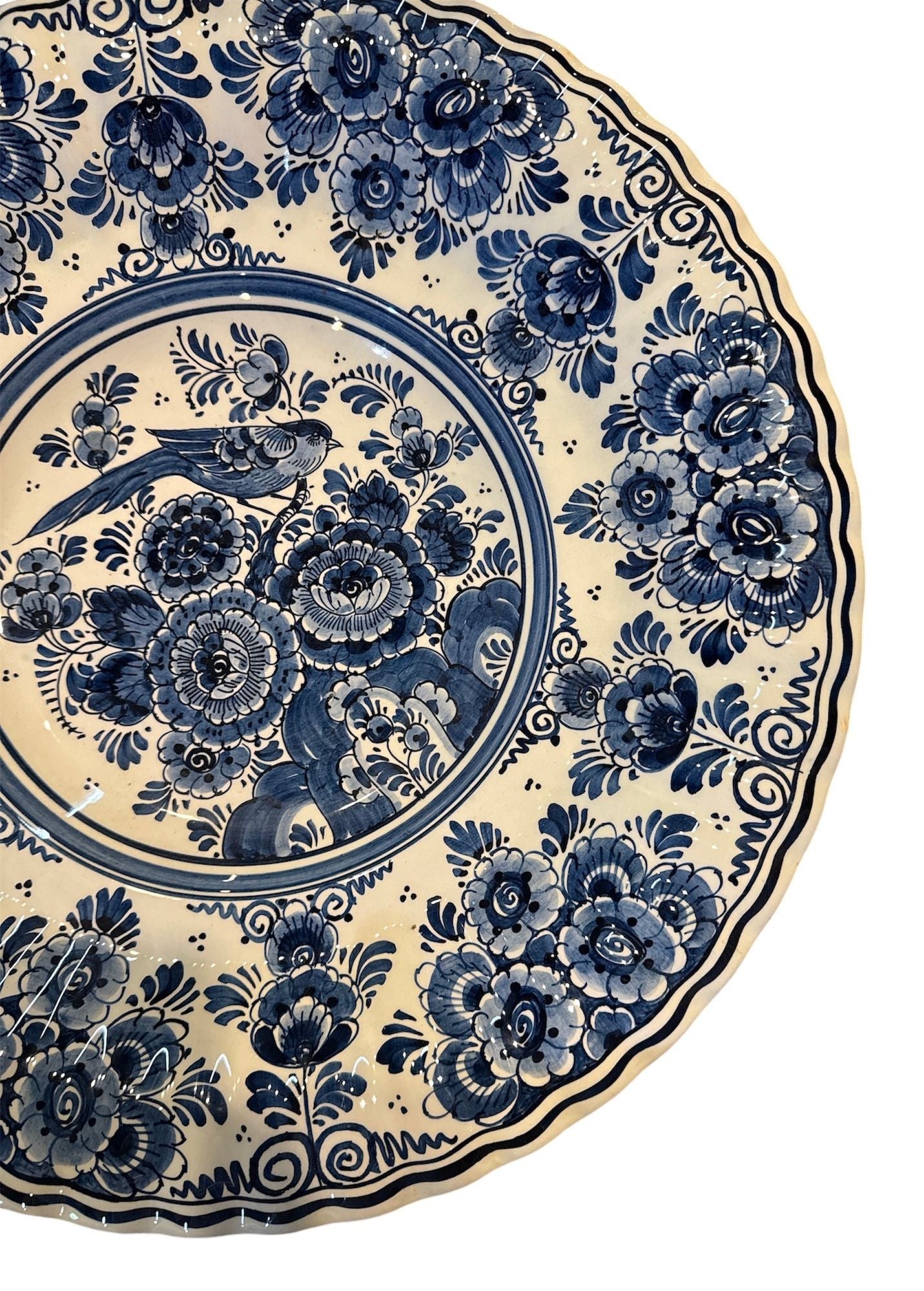 Large Hand Painted Delft Platter
