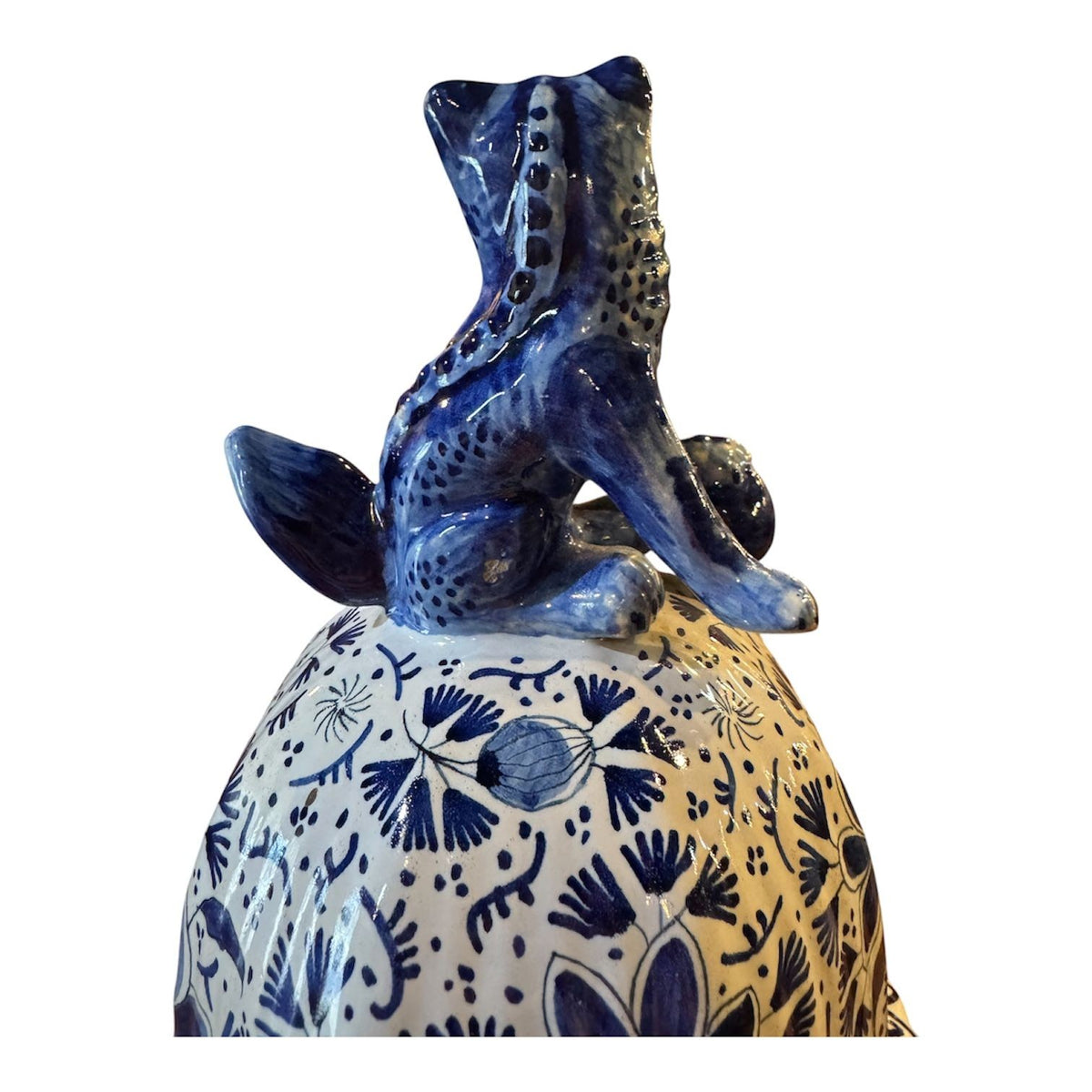 19th Century Monumental Delft Ginger Jar