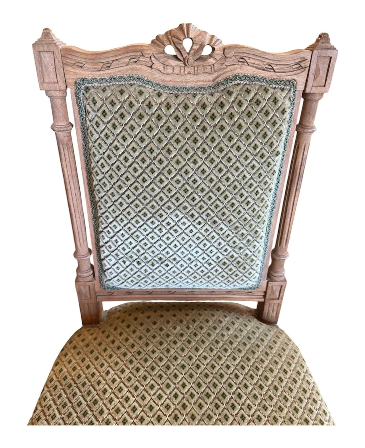 Antique Louis XV Carved Oak French Dining Chairs - Set of 4