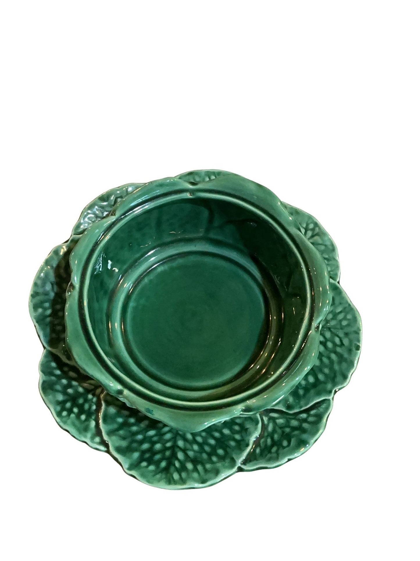 Sarreguemines France Cabbage Ware Petite Tureen