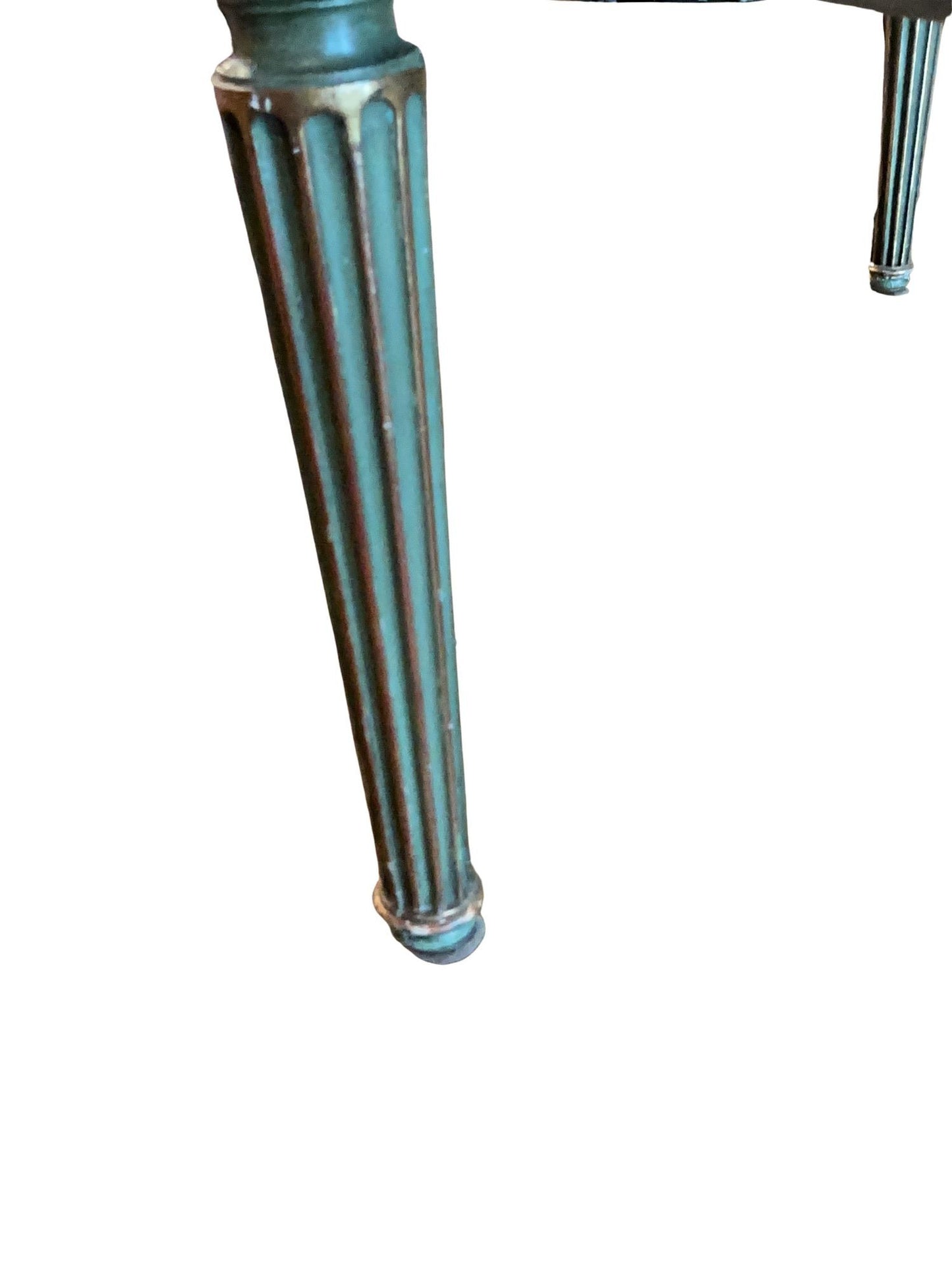 19th century Louis XVI Music bench with gilt and original tapestry