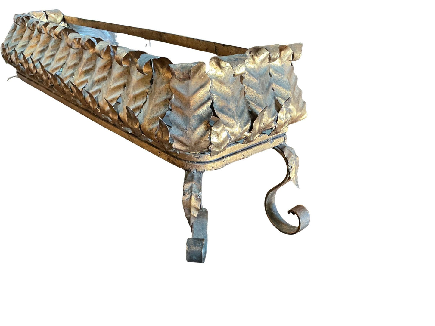 Mid century Italian Florentine metal jardiniere