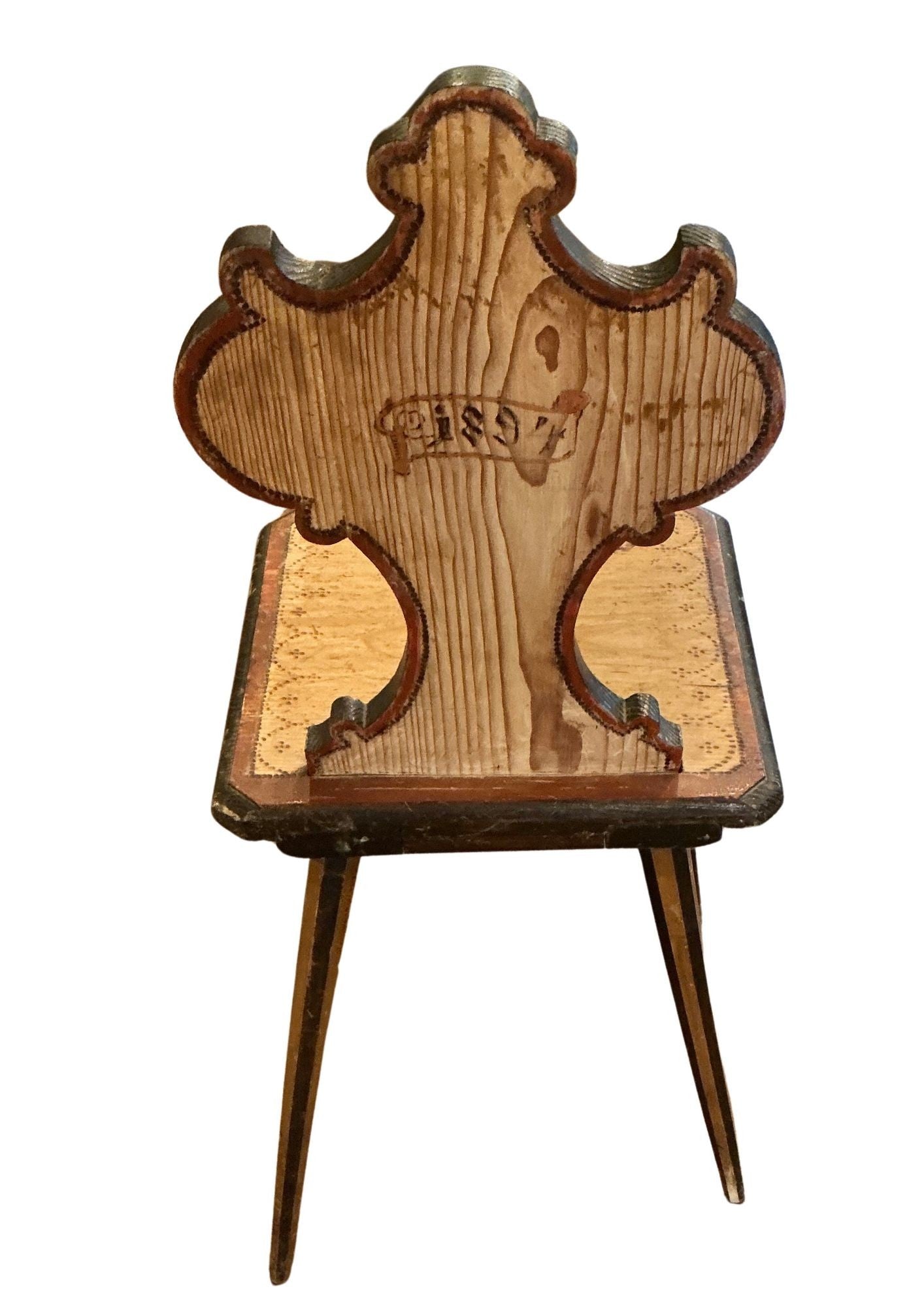 Antique German Folk Art - Mountain Chair