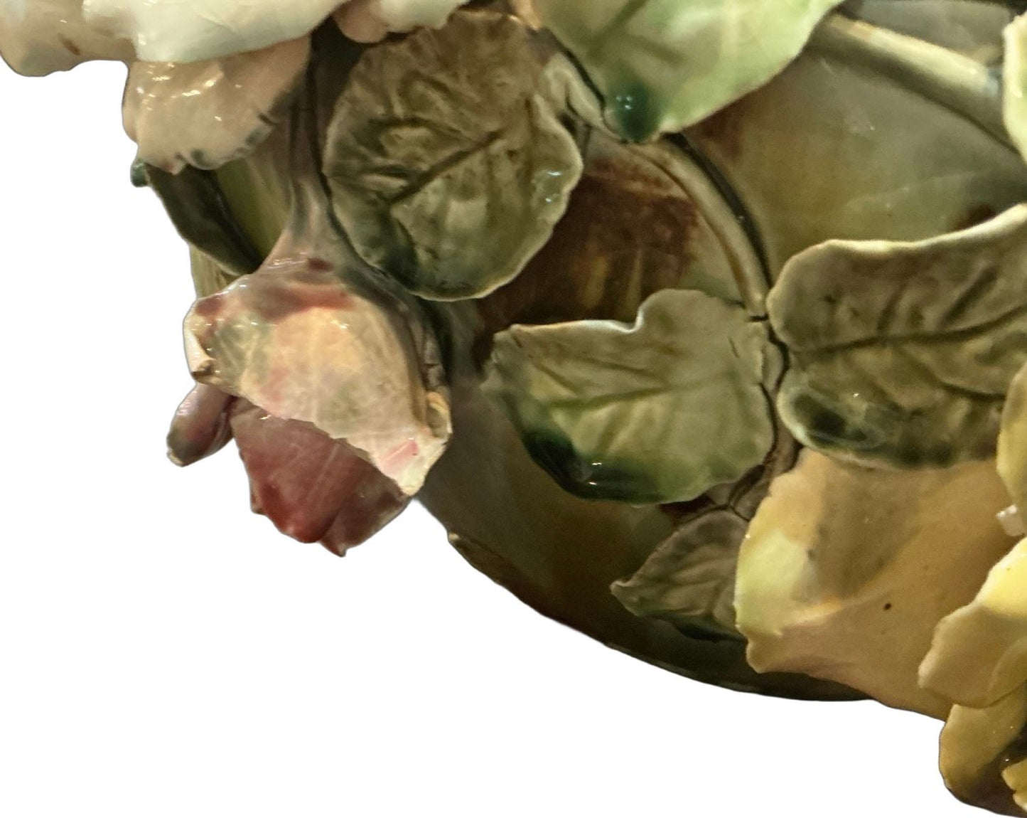 Circa 1900 Majolica Jardiniere