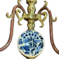 Dutch Delft Hand Painted Sconces - Pair