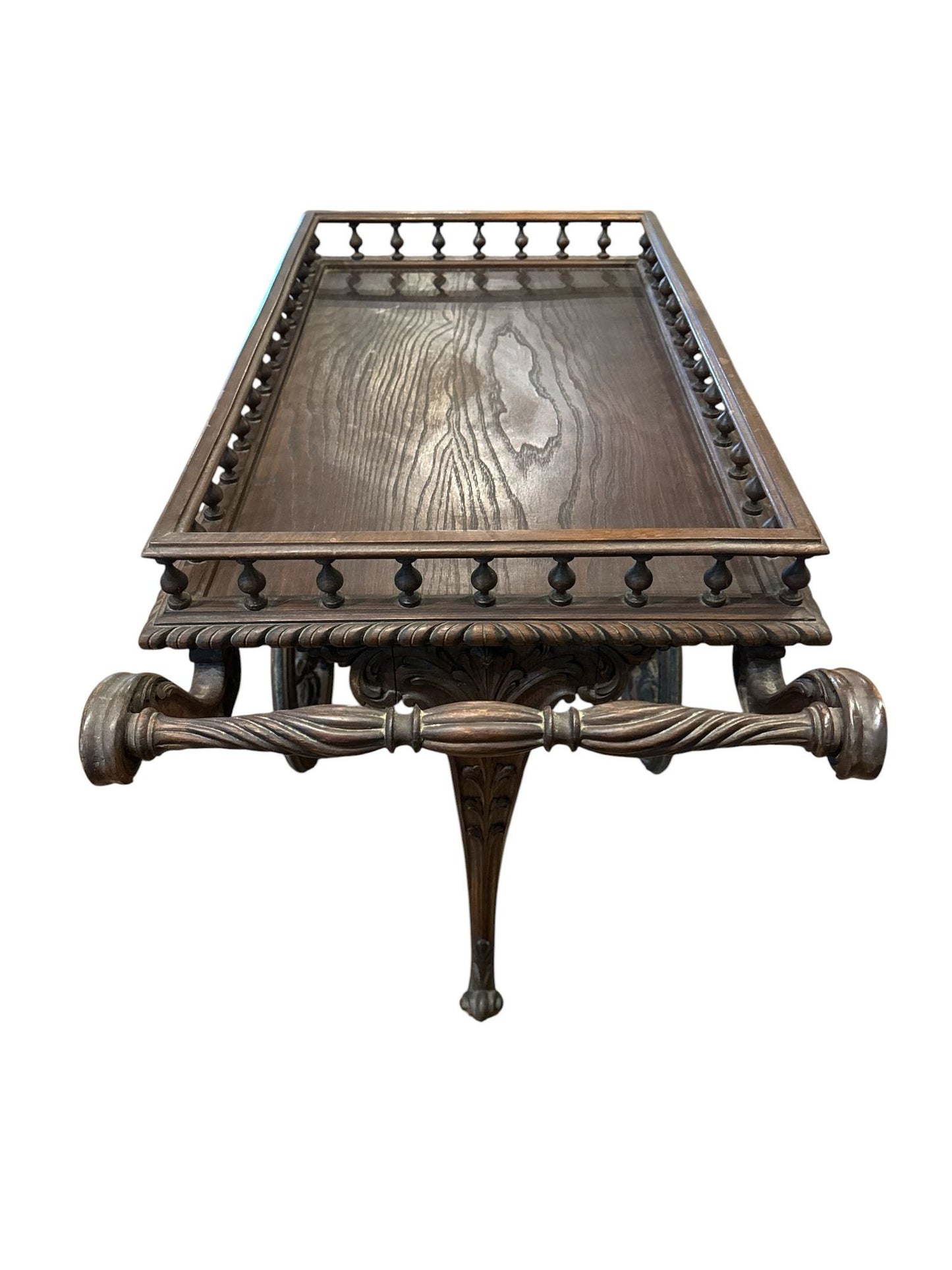 Antique Handcarved French Tea Cart, Circa 1880