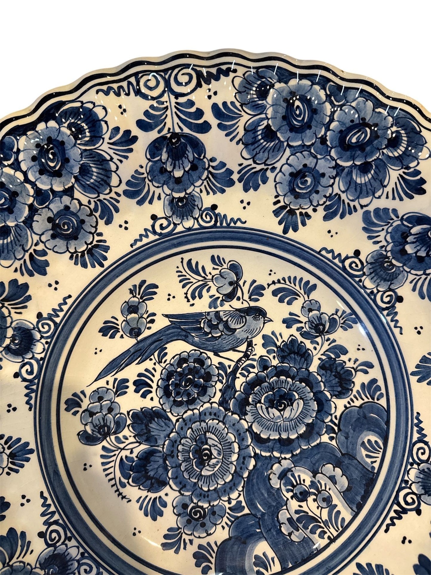 Large Hand Painted Delft Platter