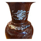 20th Century Asian Laquer and Mother of Pearl Inlay Vase