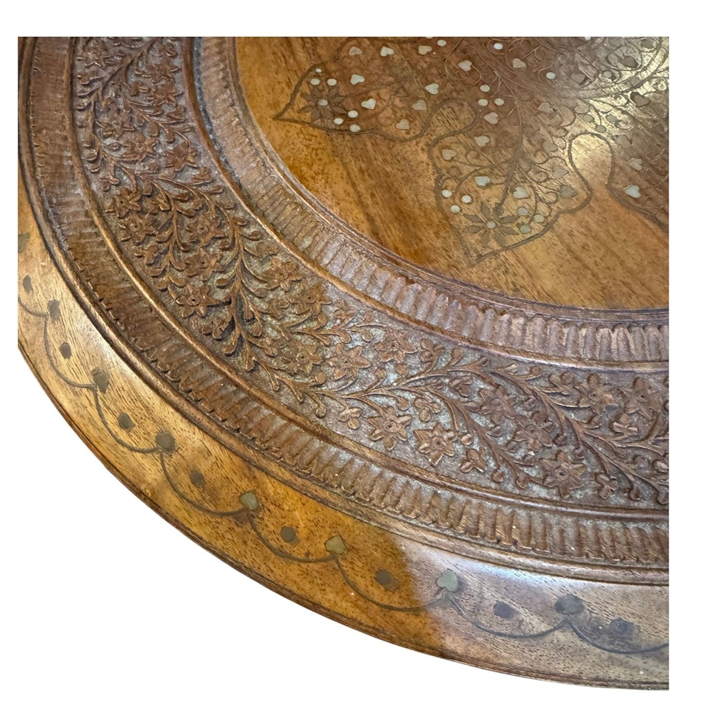 Antique Turkish Tea Table with Inlay
