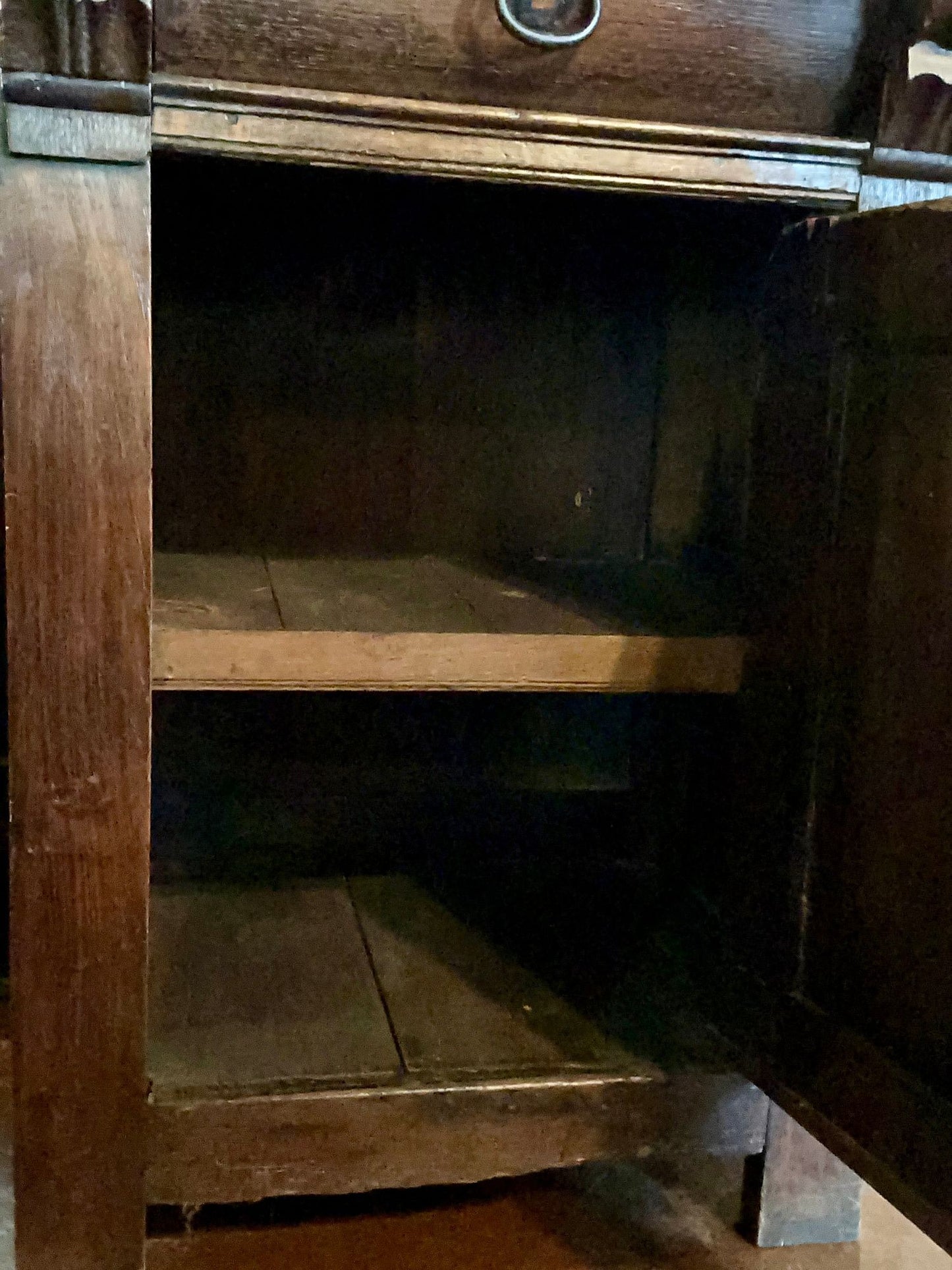 French Walnut One Door Buffet, Circa 1860-1880