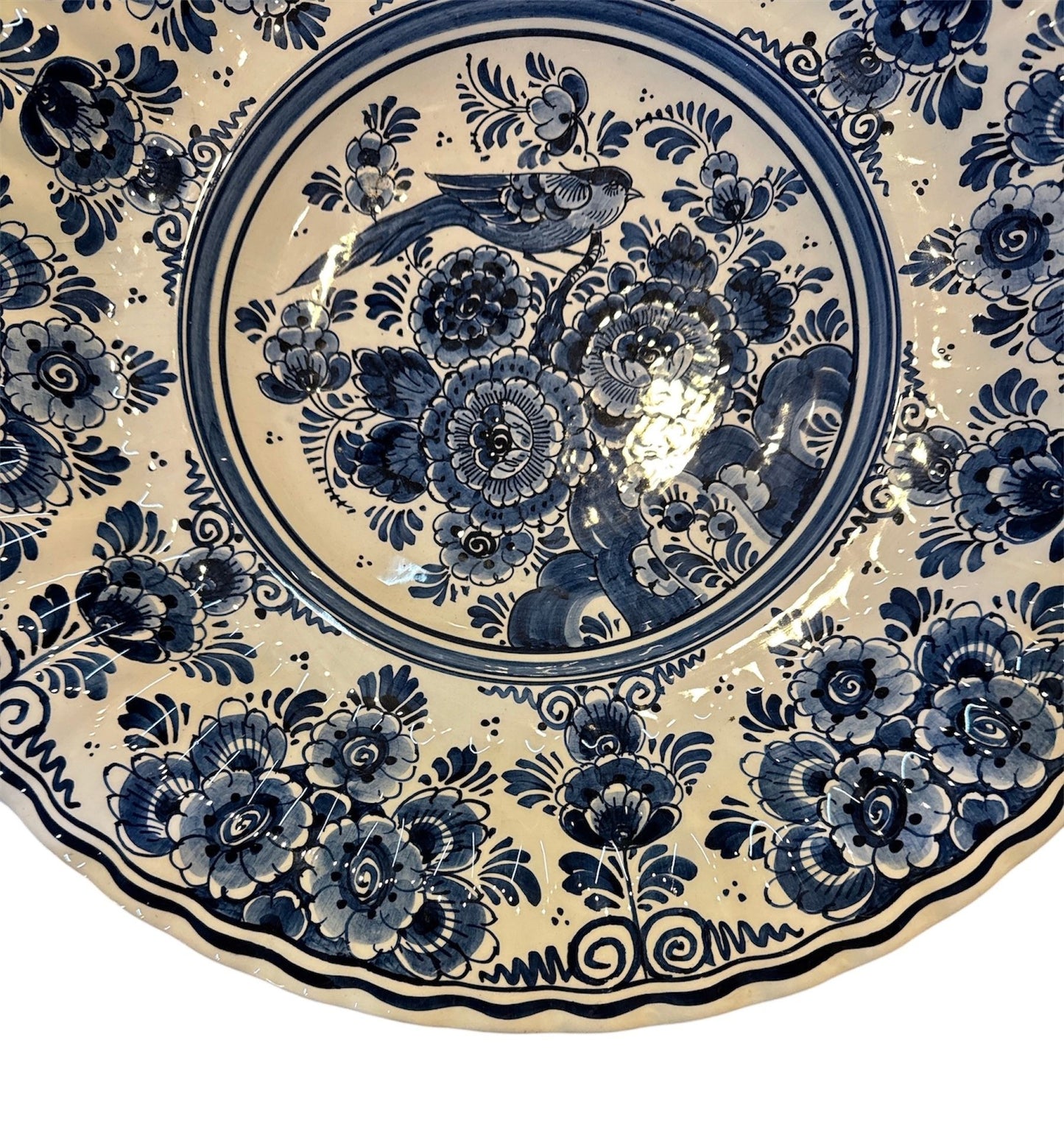 Large Hand Painted Delft Platter