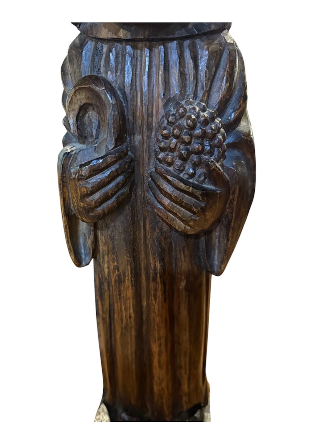 Hand Carved Antique Saint