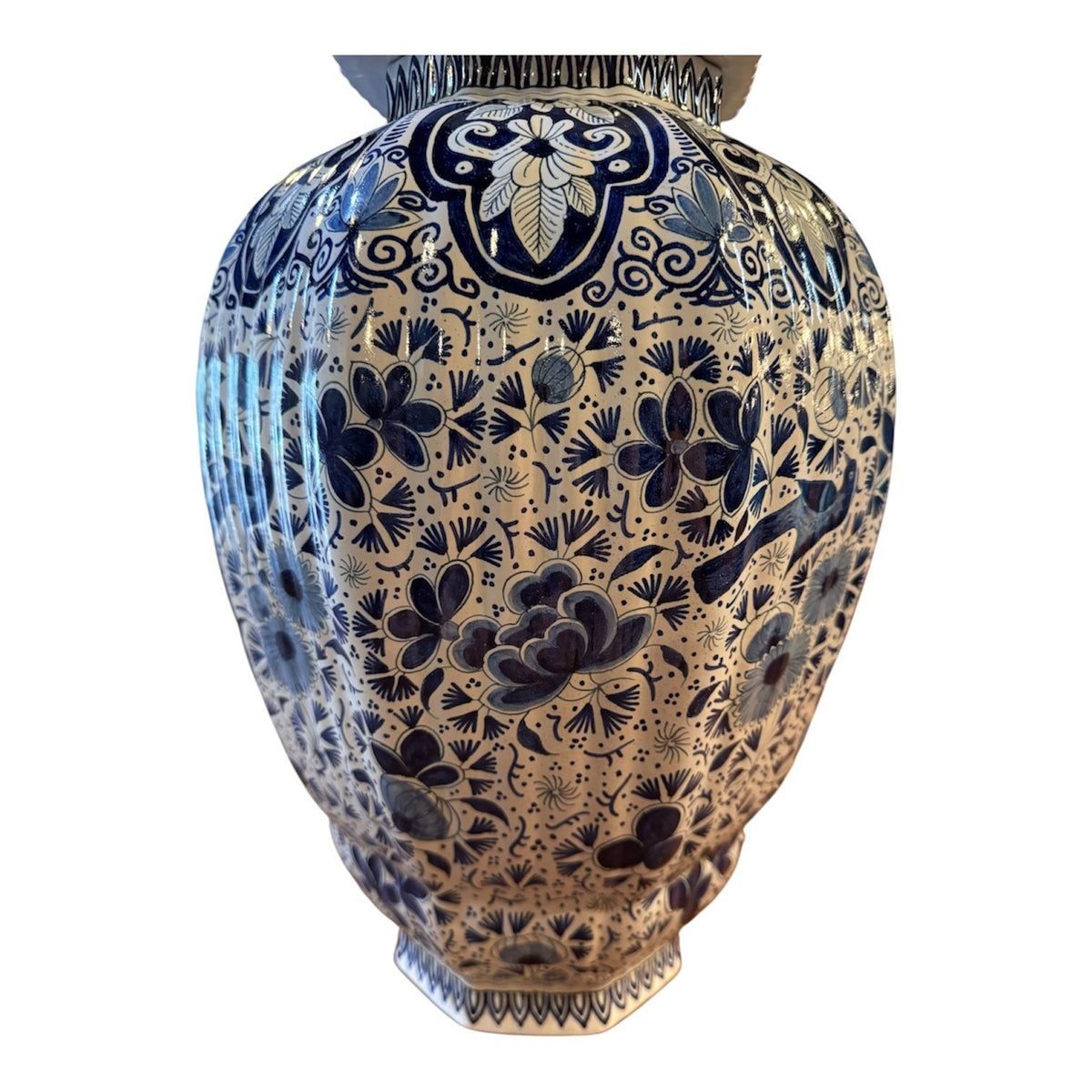 19th Century Monumental Delft Ginger Jar