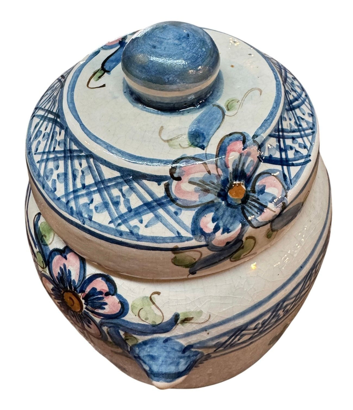 Circa 1900 Spanish Apothocary Tabac Jar