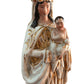 Antique French Vieux Paris Madonna and Child