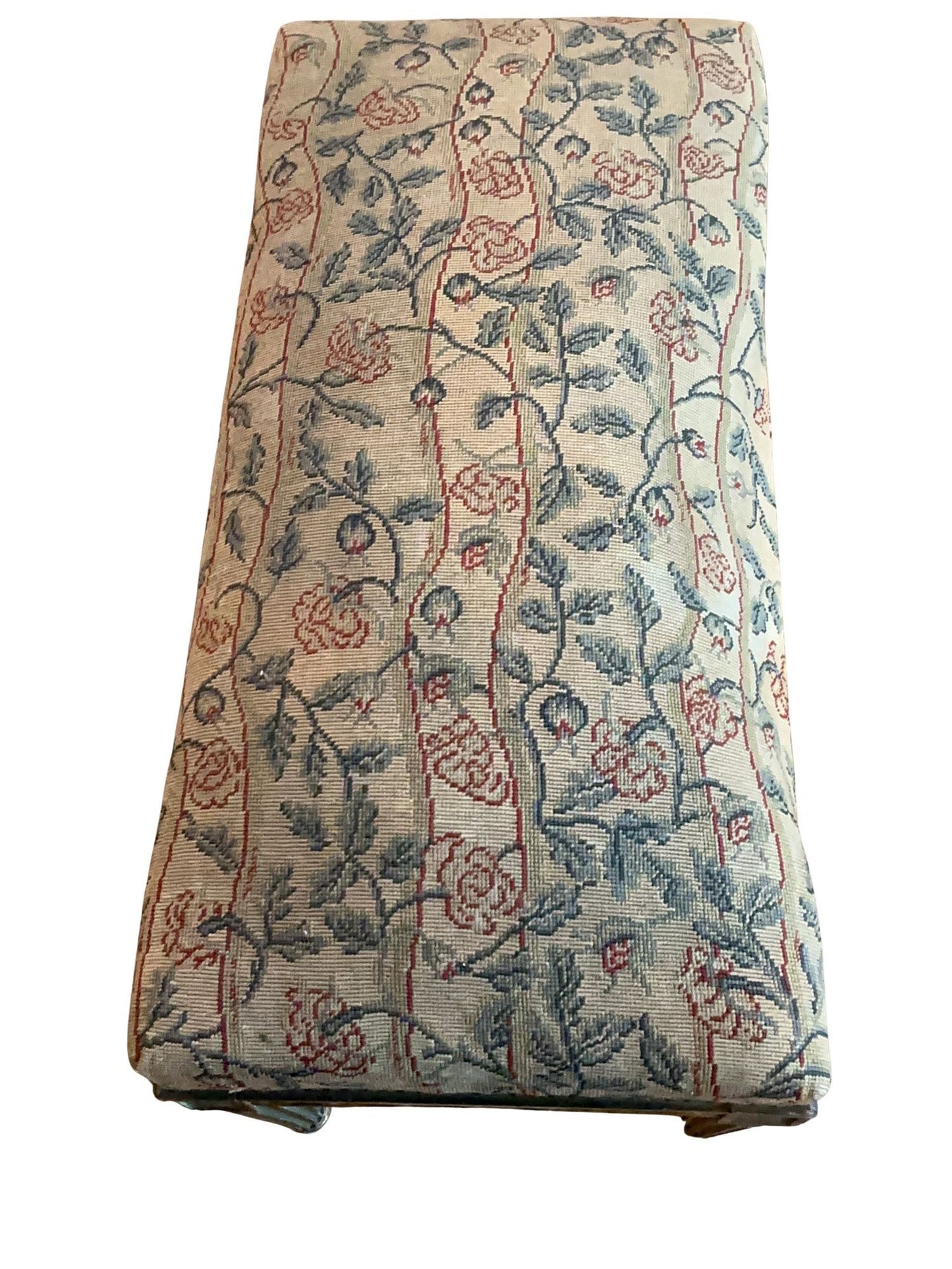 19th century Louis XVI Music bench with gilt and original tapestry