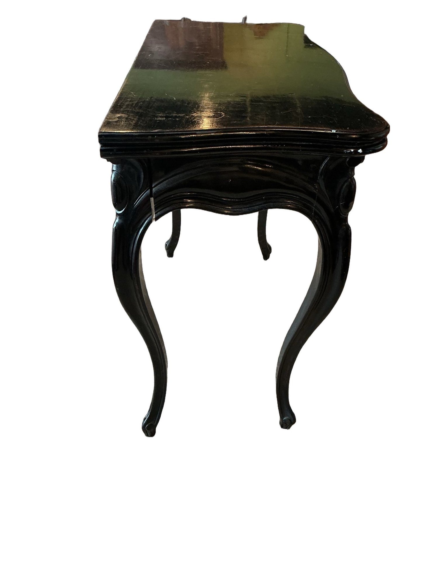 Rococo Ebonized Game Table Circa 1900