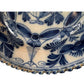 18th Century Ribbed Edge Cobalt Blue Delft Tin GLaze