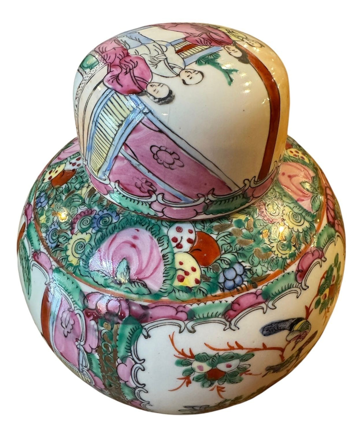Famille Rose Ginger Jar
