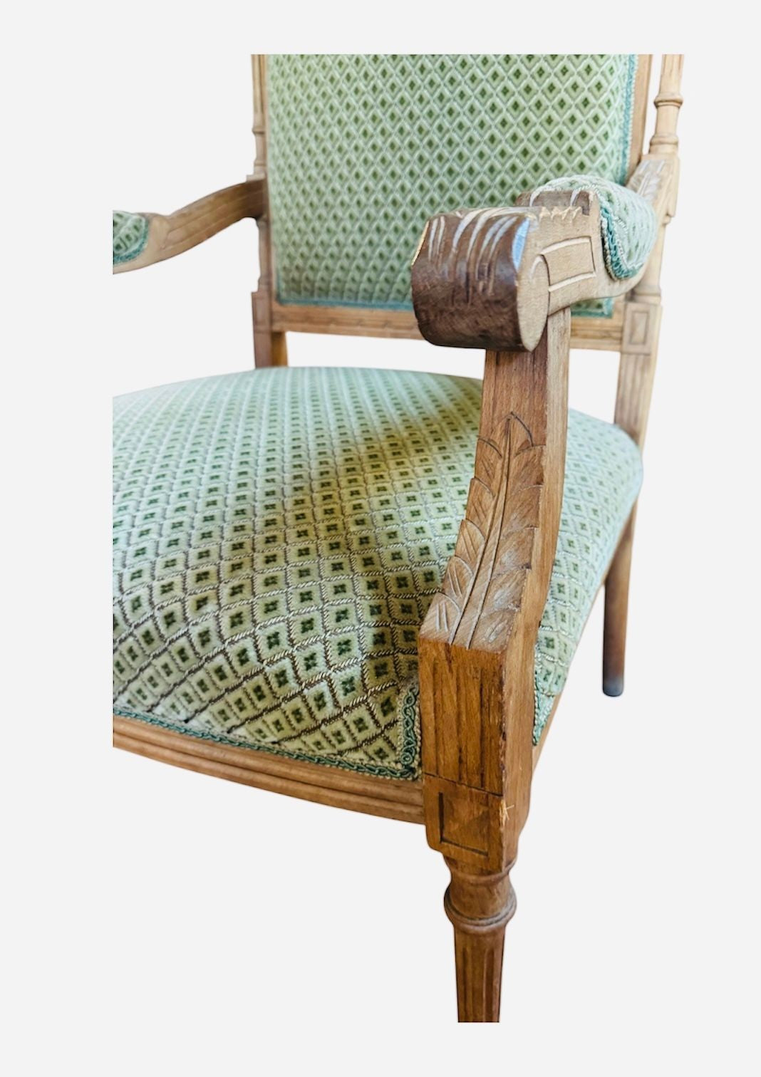 Pair of Antique French Arm Chairs Louis XV