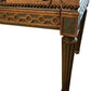 19th century Louis XVI Music bench with gilt and original tapestry