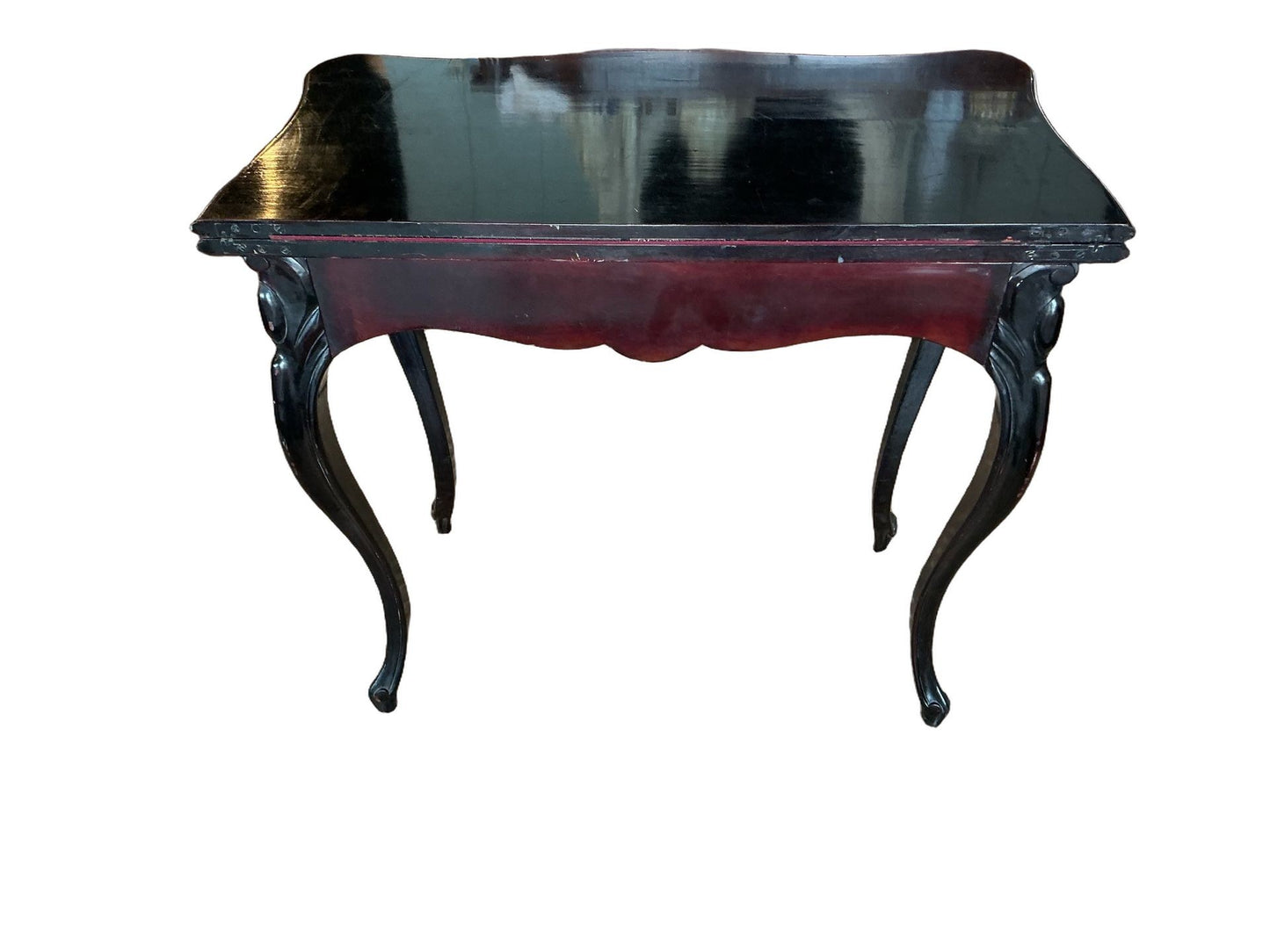 Rococo Ebonized Game Table Circa 1900