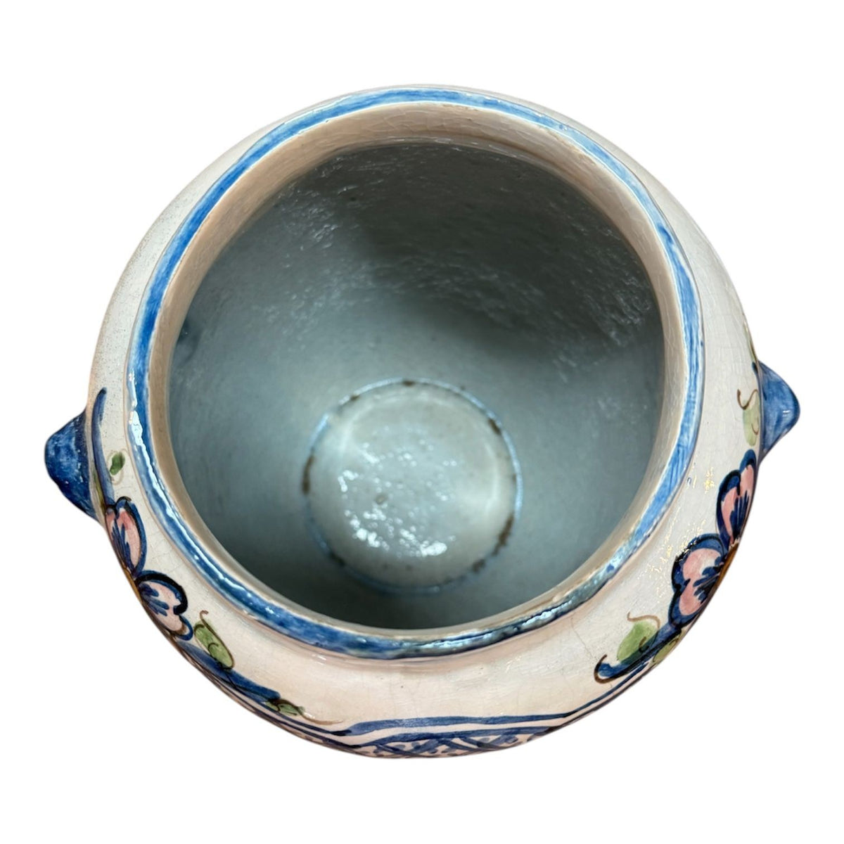 Circa 1900 Spanish Apothocary Tabac Jar