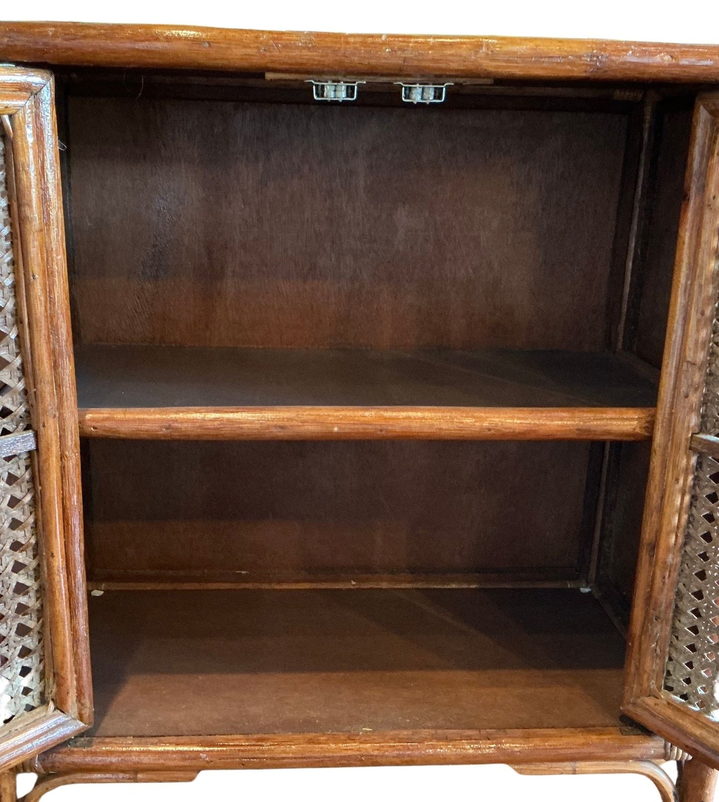 Mid Century French Designer Bamboo Cabinet