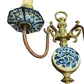 Dutch Delft Hand Painted Sconces - Pair
