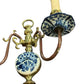 Dutch Delft Hand Painted Sconces - Pair