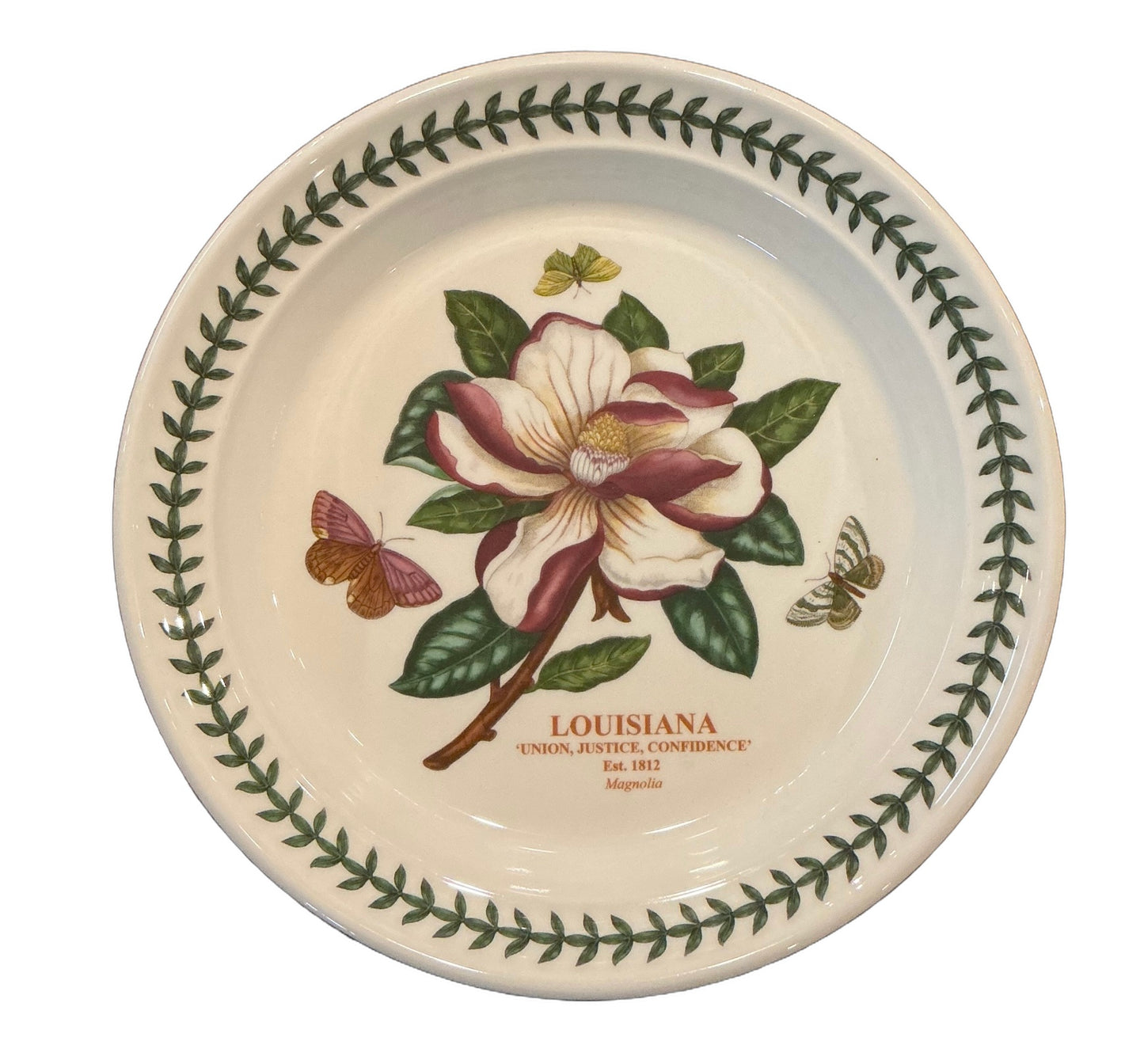 Portmeirion State of Louisiana Magnolia Dinner Plate