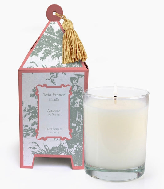 Amapola De Seine Classic Toile Pagoda Box Candle