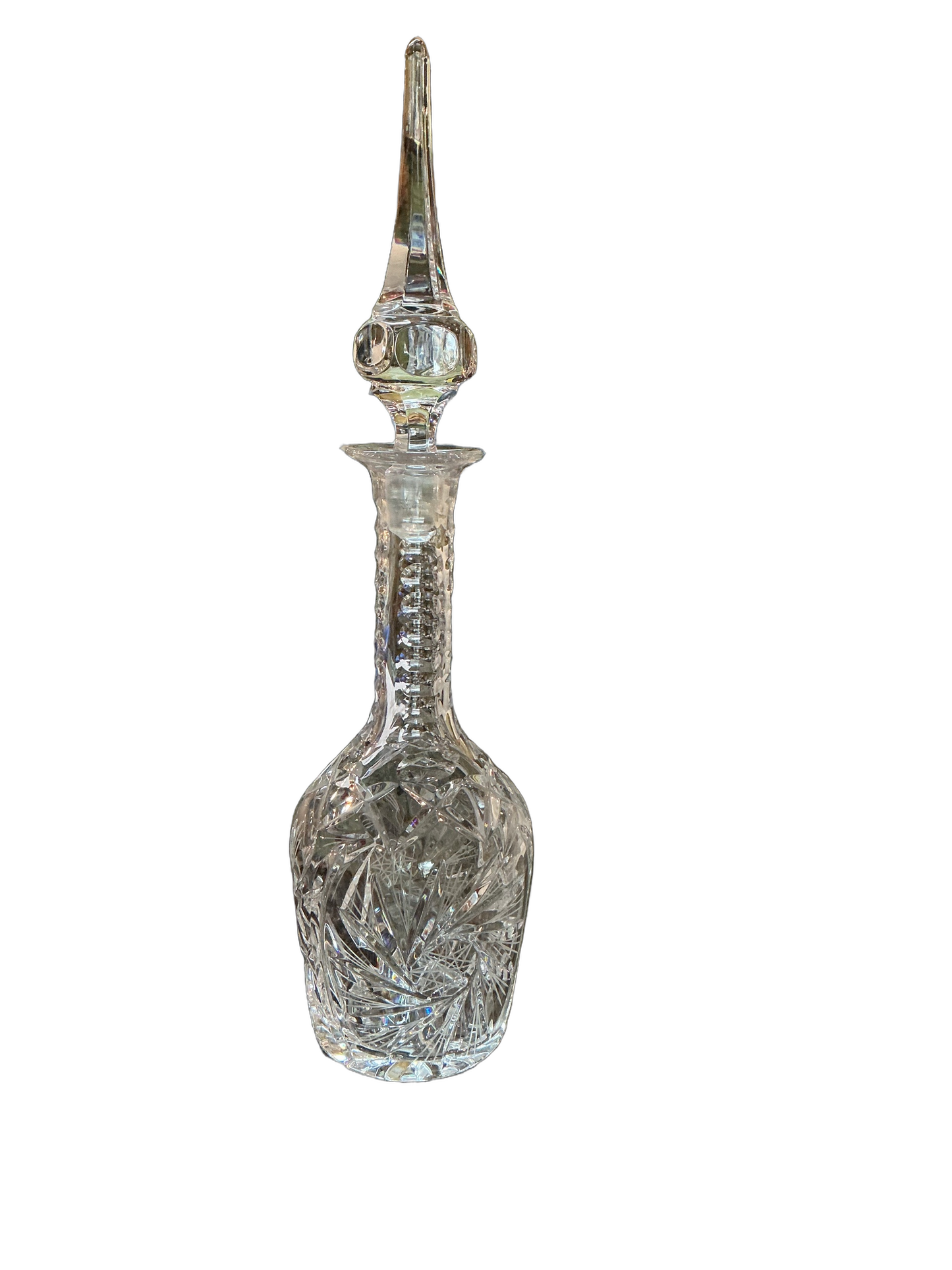 Bohemian Heavy Cut Crystal Decanter “Jubilee” Pattern