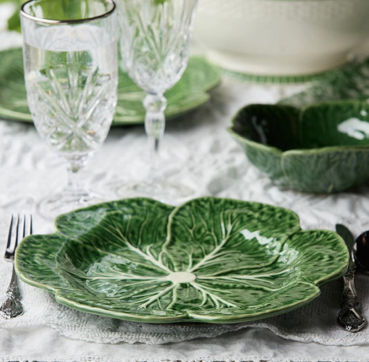 Le Jardin Cabbage 3-D Dinner Plate 11in