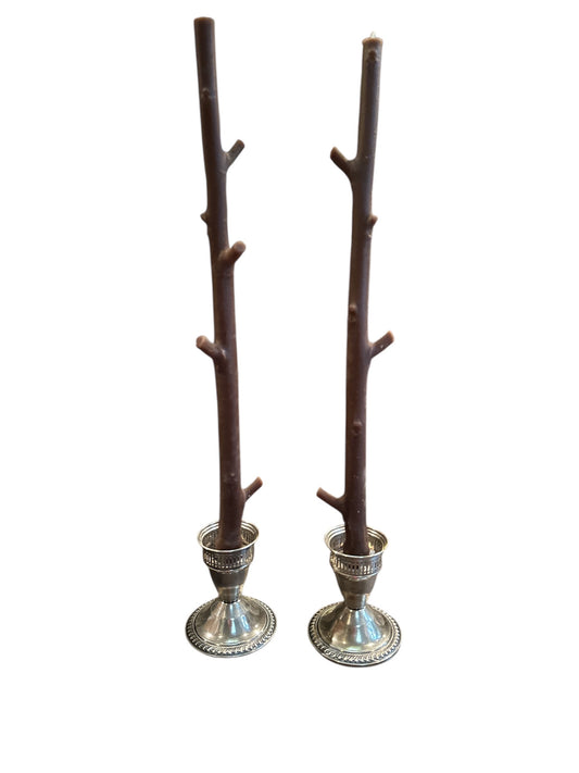 Hickory Honeysuckle Brown Stick Candles