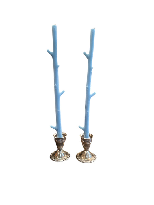 Maple Robin Blue Stick Candles