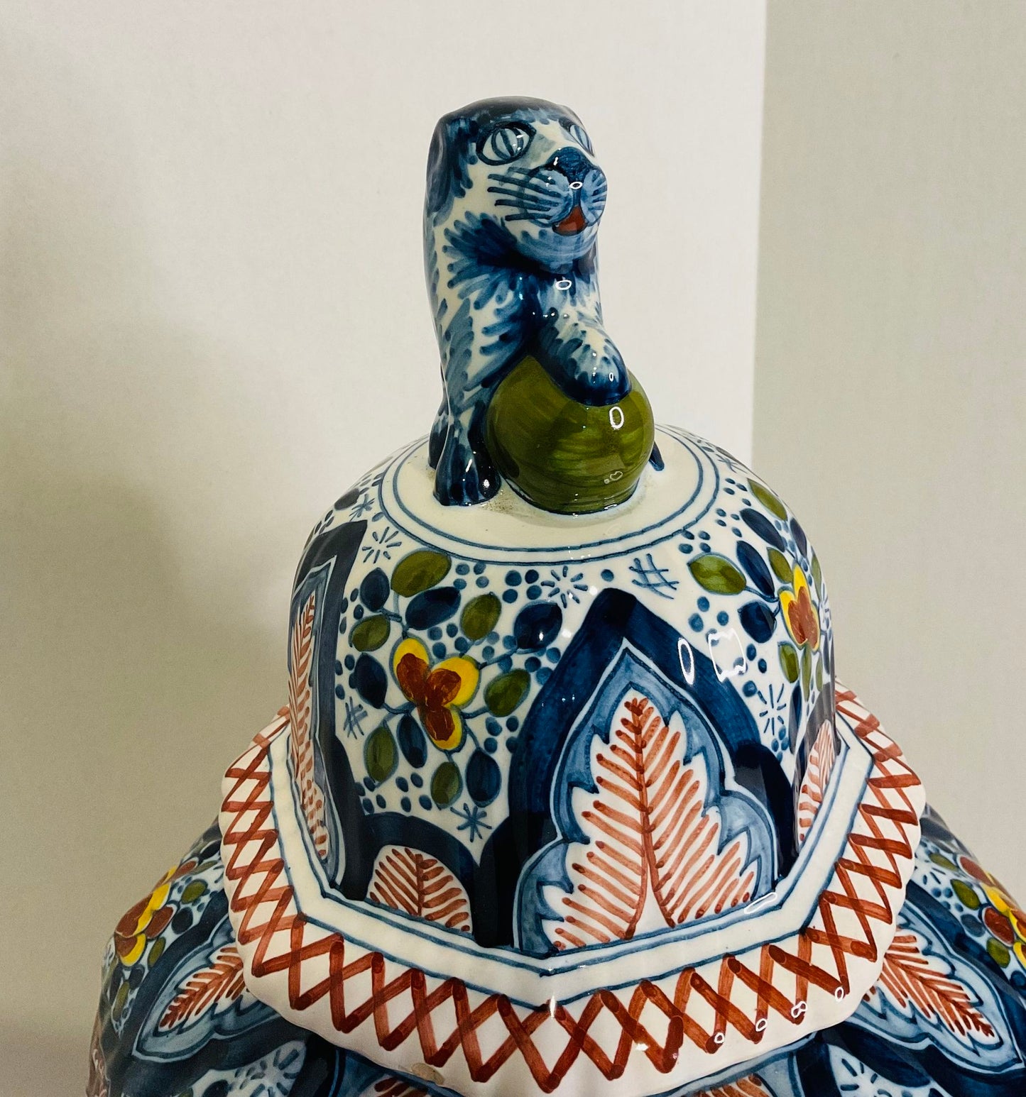 Boch Delft Urn and Vases